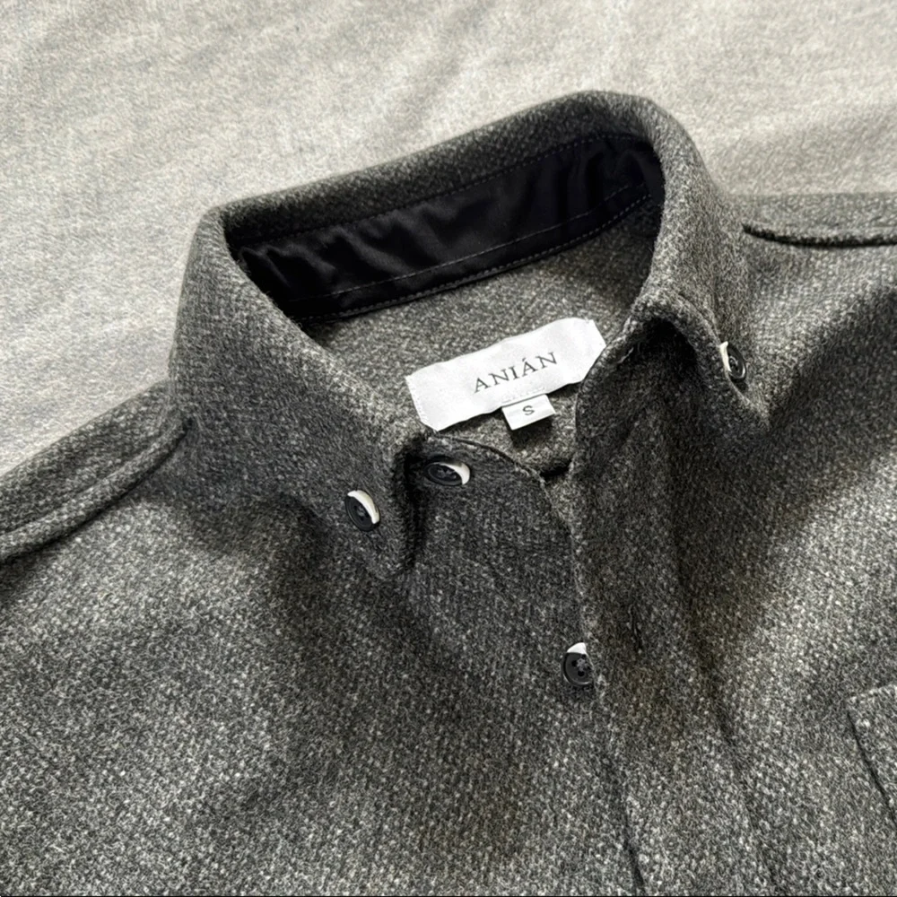 17oz Modern Melton Wool Shirt - Picture 4 of 8